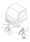 MITSUBISHI FE859 KAPI ALT FİTİLİ İÇ SOL MK403155