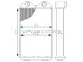 TOYOTA COROLLA KALORİFER RADYATÖRÜ AE101 1997-2001 220x143 UNICORE