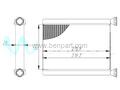 TOYOTA COROLLA KALORİFER RADYATÖRÜ ZZE122 2002-2006 143x215 UNICORE