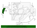 HYUNDAI ELANTRA ARKA ÇAMURLUK DAVLUMBAZI 11-13 ÖN SAĞ HMC 86824-3X100