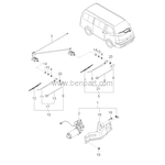KIA PREGIO SU FISKİYE MEMESİ SOL MOBIS 0K72A67525