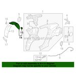 HYUNDAI ELANTRA ARKA ÇAMURLUK DAVLUMBAZI 14-16 ARKA SOL HMC 86821-3X700