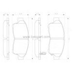 TOYOTA COROLLA FREN BALATA ÖN 92-02 ENJ. CORONA 92-95 CARINA 96-97 RAV4 96-00 BOSCH