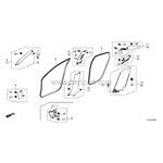 HONDA CIVIC KAPI KASA FİTİLİ ÖN 16-21 R-L FC5 OEMPARTS