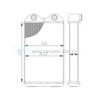 TOYOTA COROLLA KALORİFER RADYATÖRÜ AE101 1997-2001 220x143 UNICORE