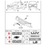 ISUZU TFR54 AMBLEM ÖN PANJUR (97-98) TFS TAIWAN 8972034752CB
