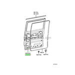 MITSUBISHI L300 KAPI ORTA CAMLI SOL TAIWAN MB506787