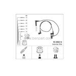 MERCEDES W124 BUJİ KABLOSU E200 86-95 BTAP 0300890597