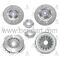 HYUNDAI HD35 DEBRİYAJ SETİ CANTER FE304 / FE444 / FE449 / FE515 / FE519 / FE635 / FE639 / FE839 RULMANLI SECO