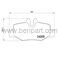 MERCEDES VITO FREN BALATASI ÖN W639 04-10 BTAP 0014211010