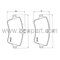 MERCEDES W203 FREN BALATASI ÖN W209 01/- BTAP 0034205920